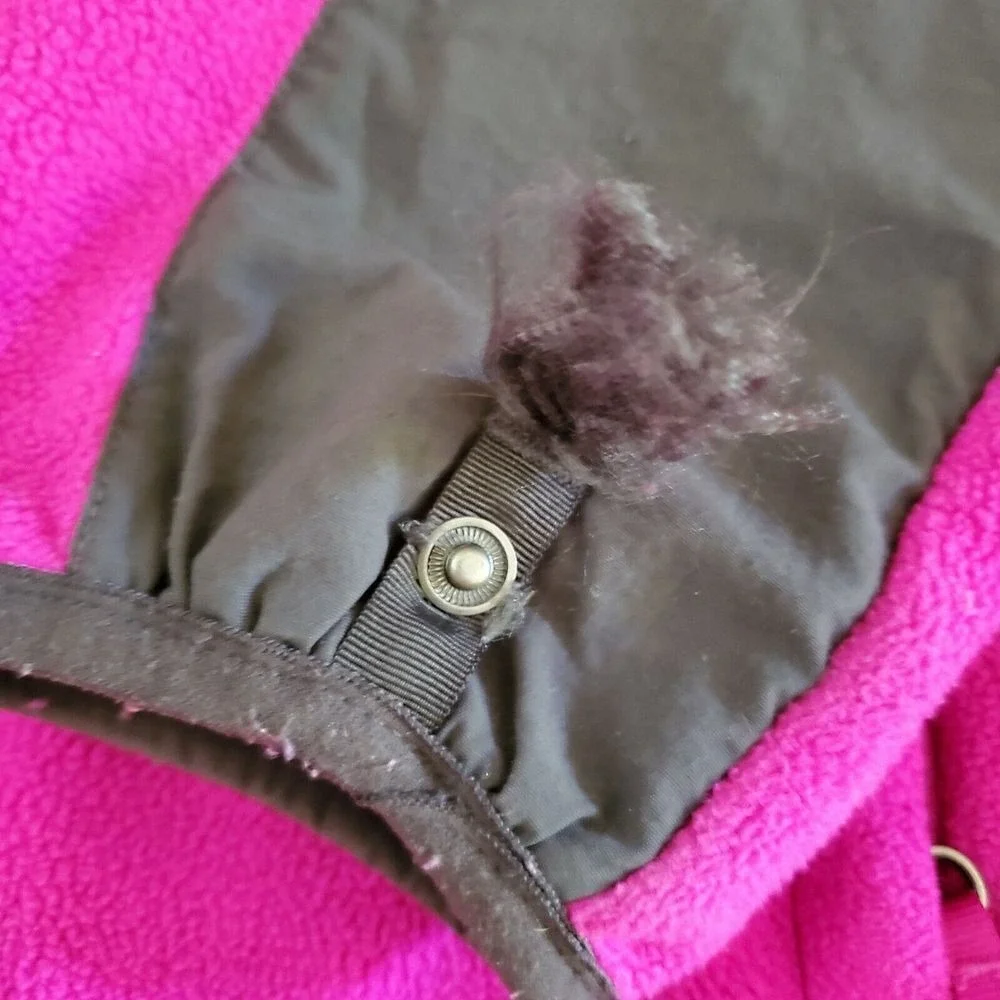 The North Face Jacket Girls XL Pink Grey Full Zip‎ Fleece Hiking
